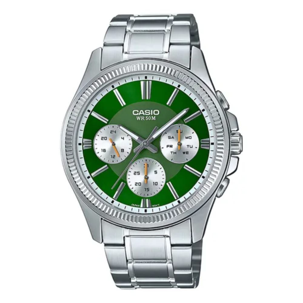 Reloj Casio gris con verde Para Hombre
