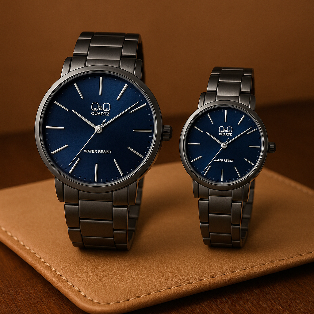 reloj Qyq black and blue